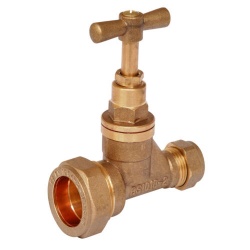 25mm MDPE x 15mm Copper Stop Tap